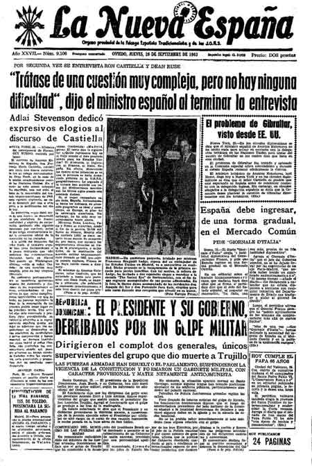 Portada Jueves 26 de  de 1963