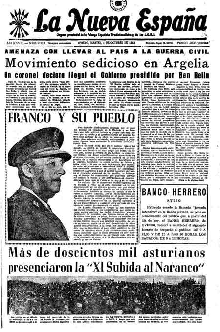 Portada Martes 1 de Octubre de 1963