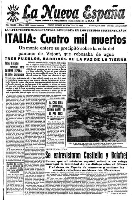 Portada Viernes 11 de Octubre de 1963