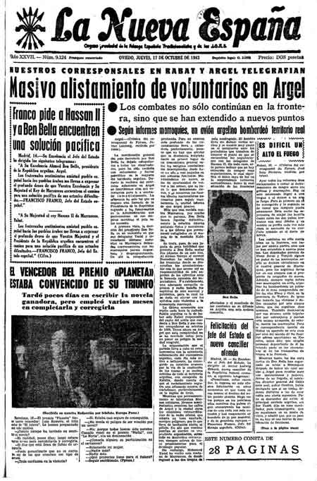 Portada Jueves 17 de Octubre de 1963