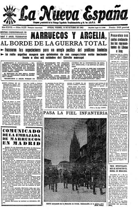 Portada Viernes 18 de Octubre de 1963