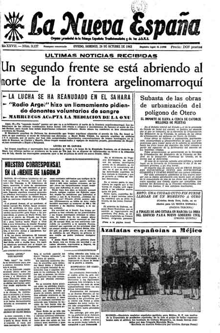 Portada Domingo 20 de Octubre de 1963