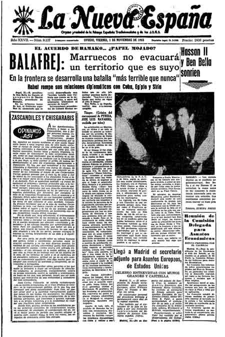 Portada Viernes 1 de Noviembre de 1963