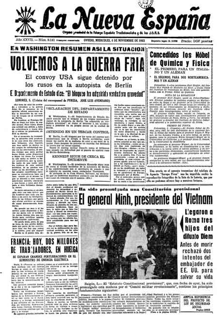 Portada Miércoles 6 de Noviembre de 1963