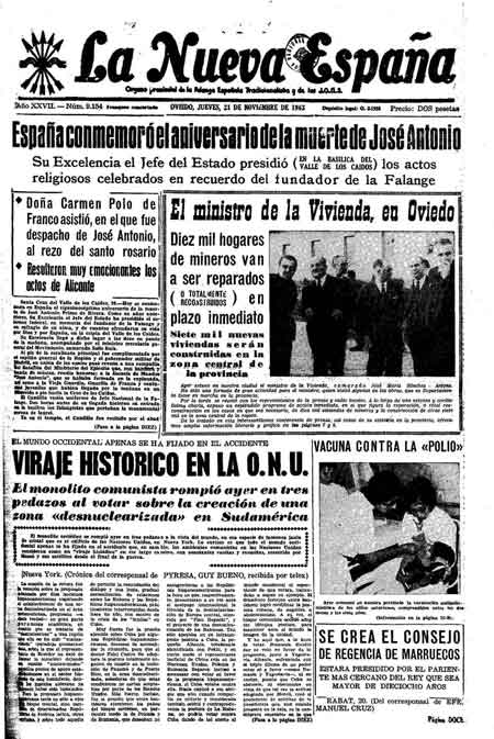 Portada Jueves 21 de Noviembre de 1963