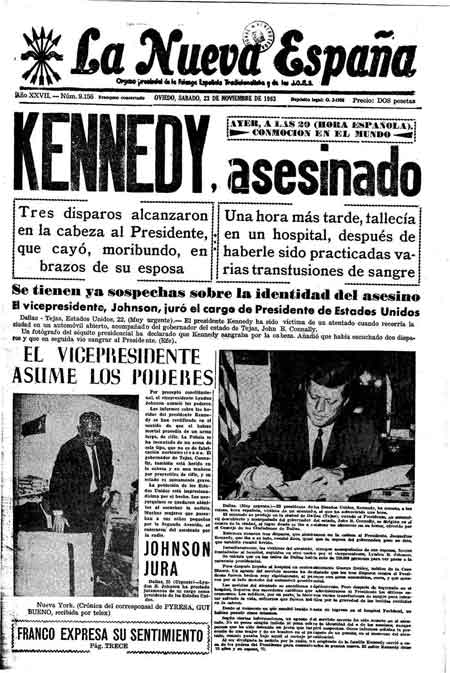 Portada Sábado 23 de Noviembre de 1963
