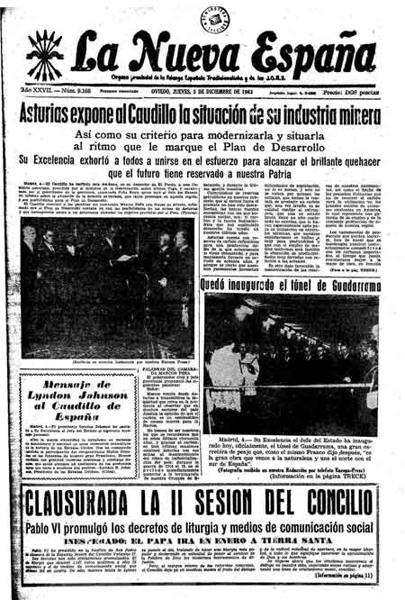 Portada Jueves 5 de Diciembre de 1963