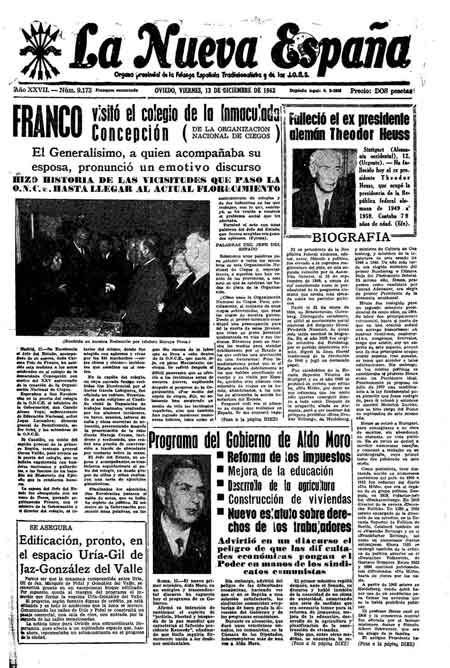 Portada Viernes 13 de Diciembre de 1963