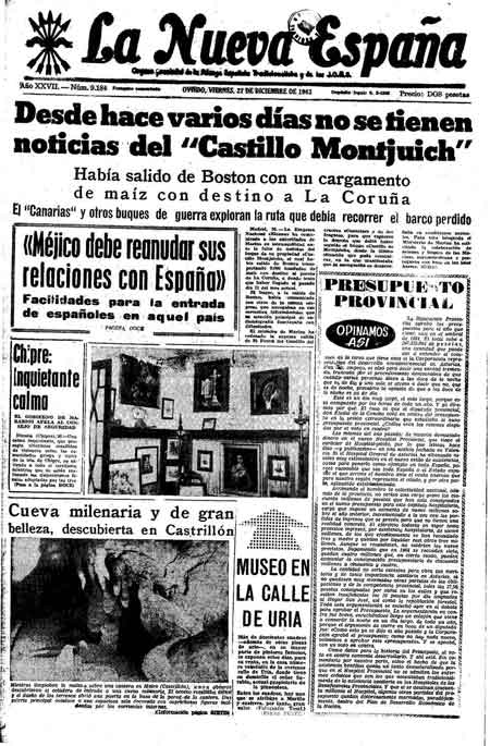 Portada Viernes 27 de Diciembre de 1963