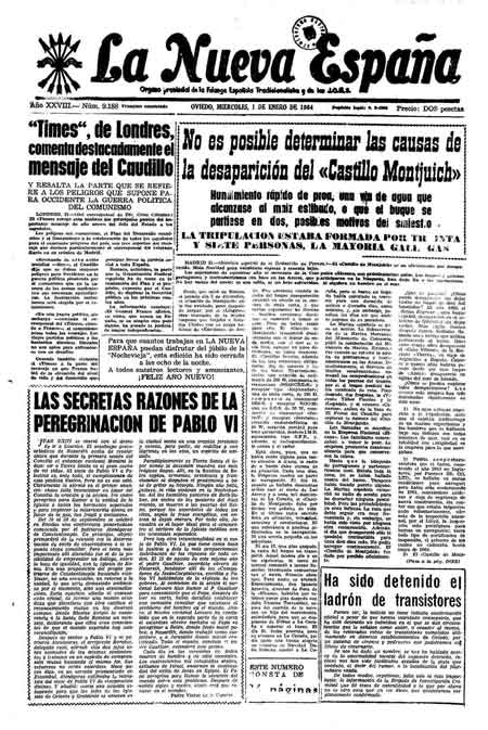Portada Miércoles 1 de  de 1964