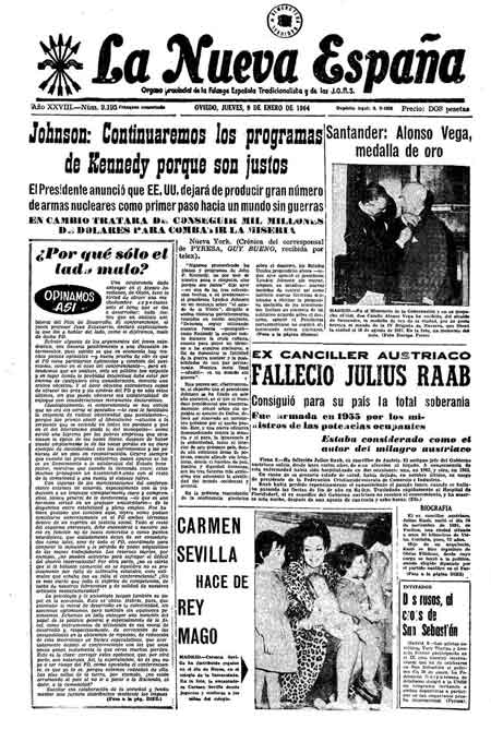 Portada Jueves 9 de  de 1964