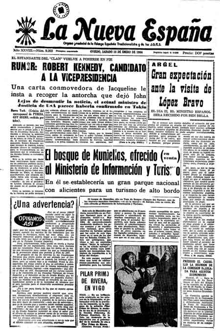 Portada Sábado 18 de  de 1964