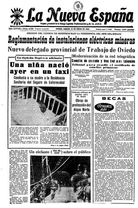 Portada Sábado 25 de  de 1964