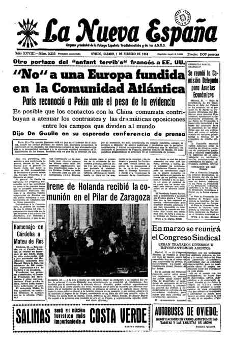 Portada Sábado 1 de  de 1964
