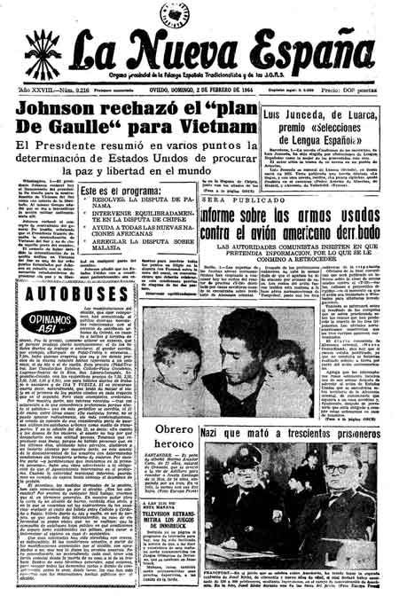 Portada Domingo 2 de  de 1964