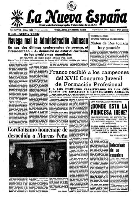 Portada Jueves 6 de  de 1964