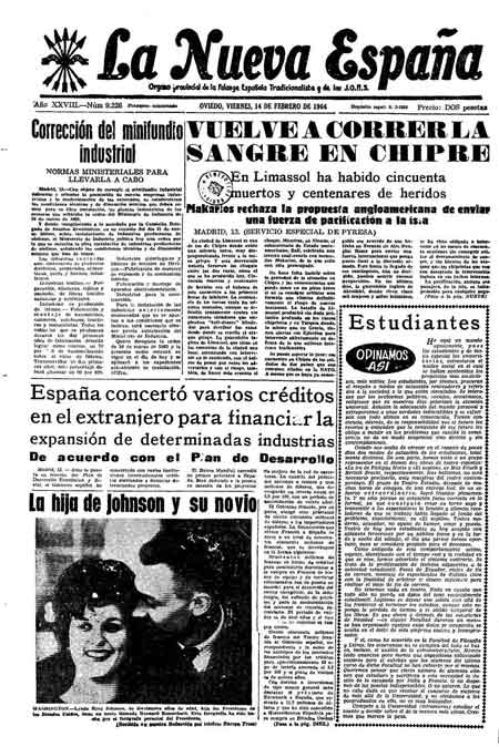 Portada Viernes 14 de  de 1964