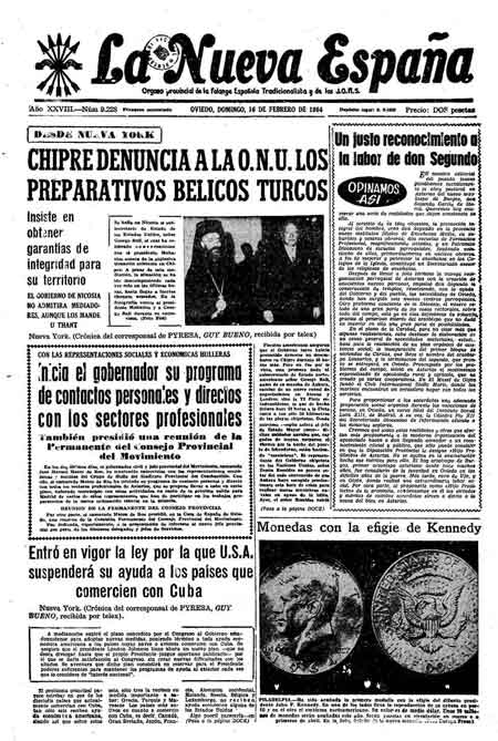 Portada Domingo 16 de  de 1964
