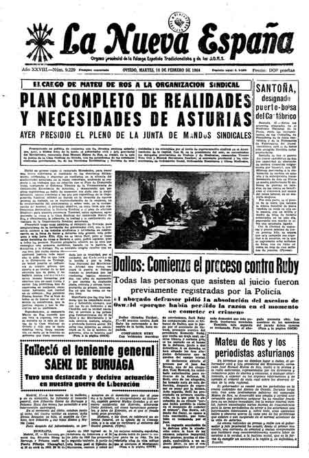 Portada Martes 18 de  de 1964