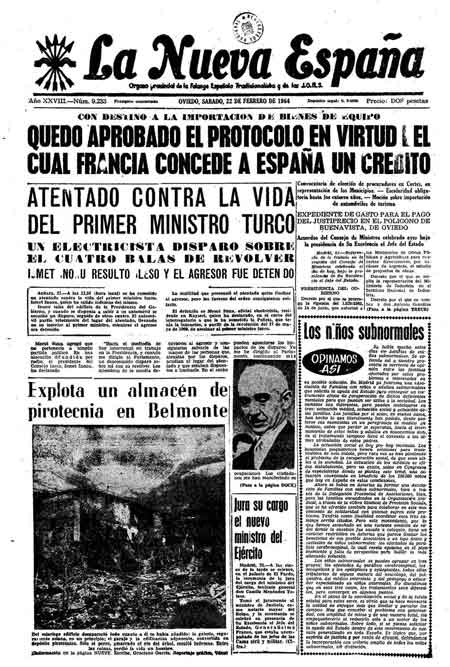 Portada Sábado 22 de  de 1964
