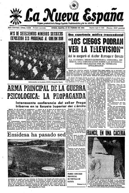 Portada Martes 25 de  de 1964