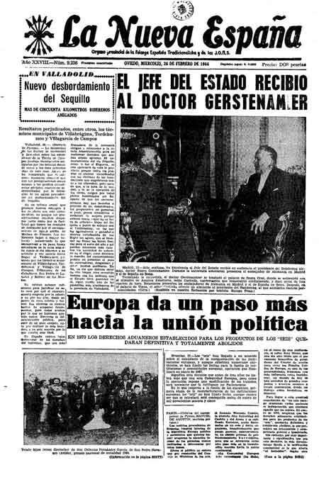 Portada Miércoles 26 de  de 1964