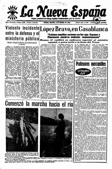 Portada Martes 3 de  de 1964