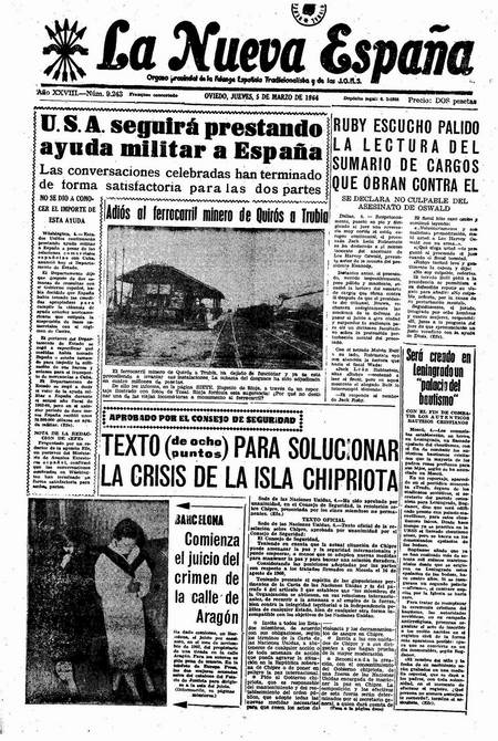 Portada Jueves 5 de  de 1964