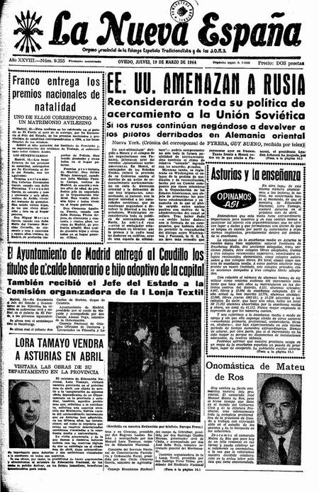 Portada Jueves 19 de  de 1964