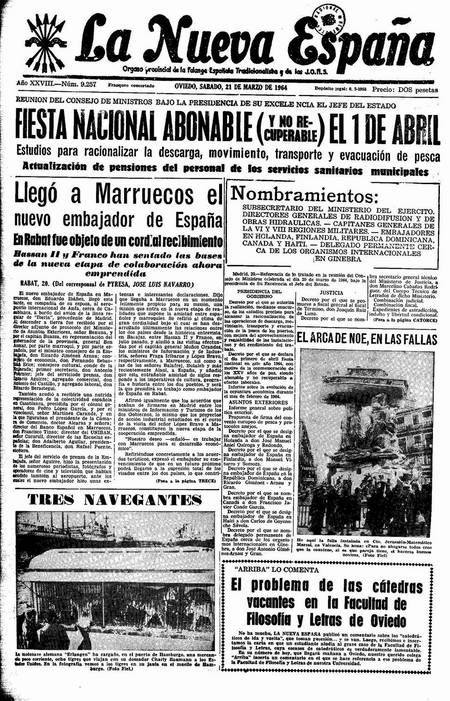 Portada Sábado 21 de  de 1964