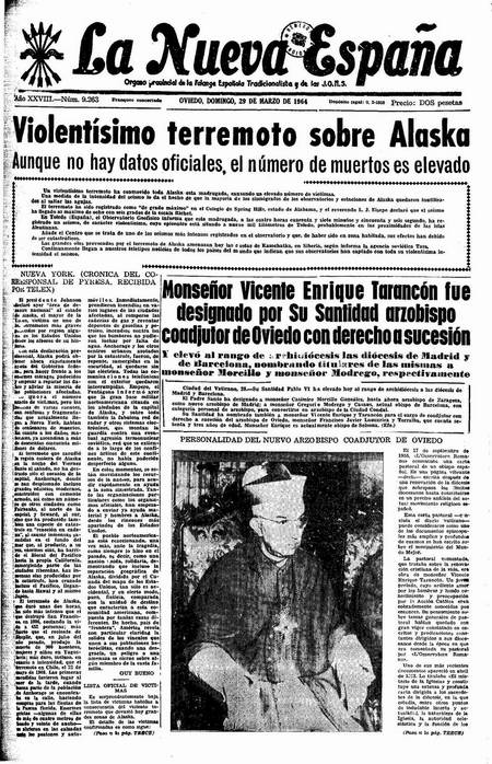Portada Domingo 29 de  de 1964