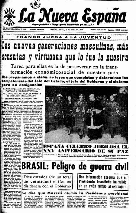 Portada Jueves 2 de  de 1964