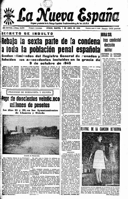 Portada Martes 7 de  de 1964