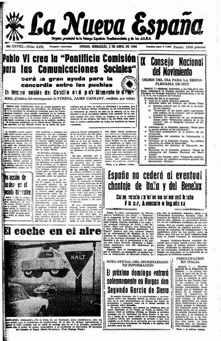 Portada Miércoles 8 de  de 1964