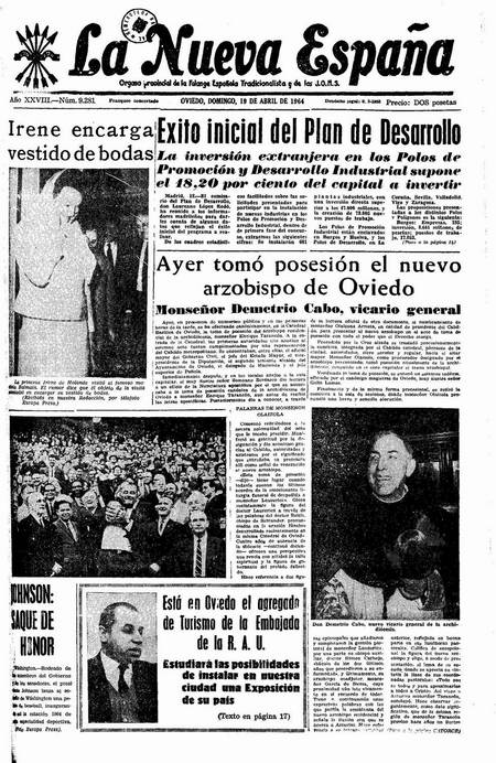 Portada Domingo 19 de  de 1964