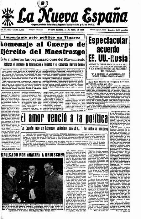 Portada Martes 21 de  de 1964