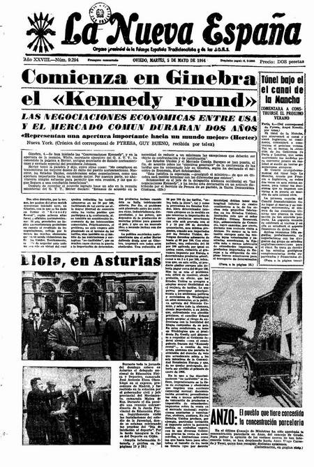Portada Martes 5 de  de 1964