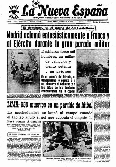 Portada Martes 26 de  de 1964