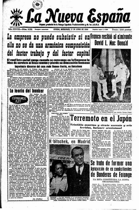 Portada Miércoles 17 de  de 1964