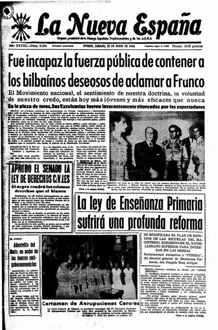 Portada Sábado 20 de  de 1964
