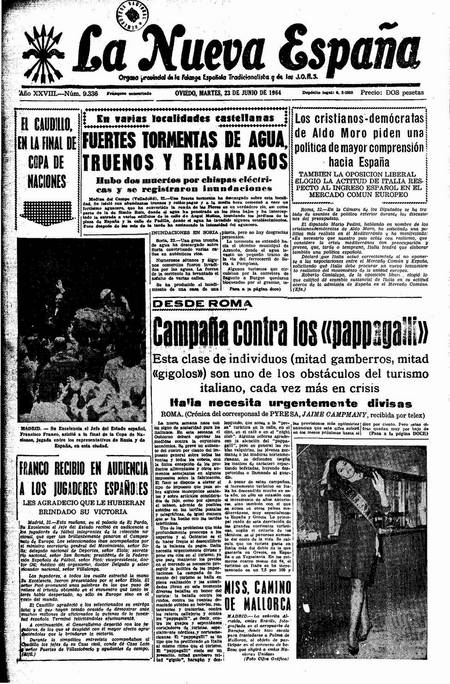 Portada Martes 23 de  de 1964