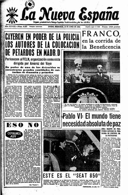 Portada Miércoles 24 de  de 1964