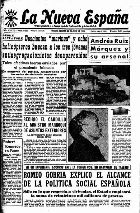 Portada Viernes 26 de  de 1964