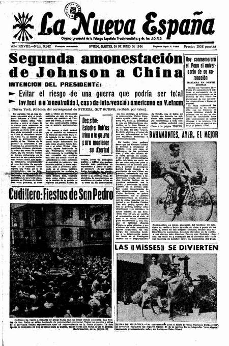 Portada Martes 30 de  de 1964