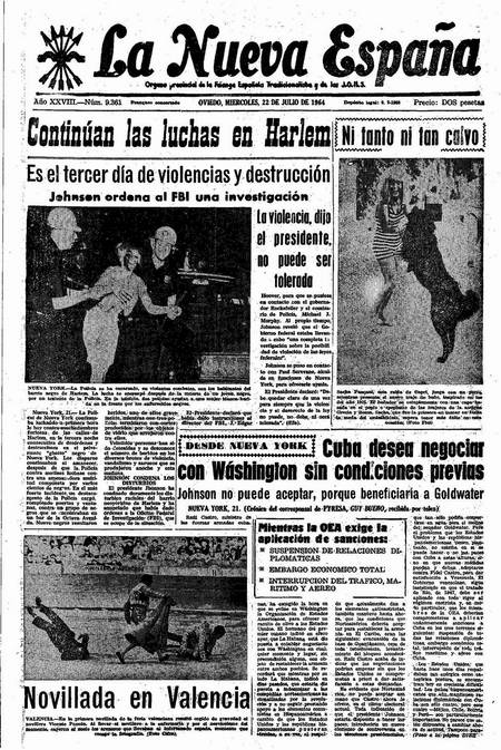 Portada Miércoles 22 de  de 1964