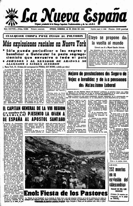 Portada Domingo 26 de  de 1964