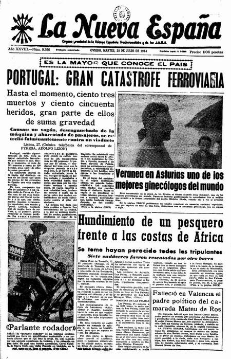 Portada Martes 28 de  de 1964