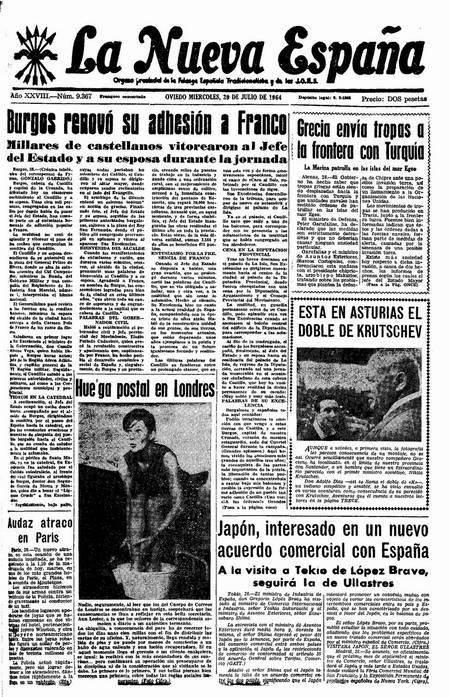 Portada Miércoles 29 de  de 1964