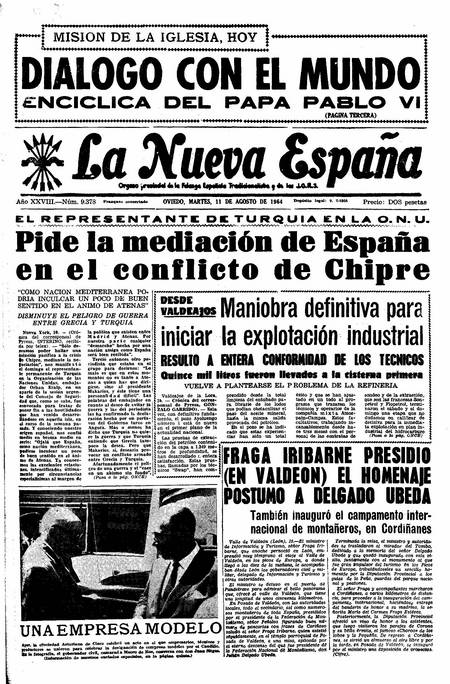 Portada Martes 11 de  de 1964