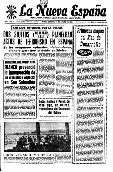 Portada Domingo 16 de  de 1964